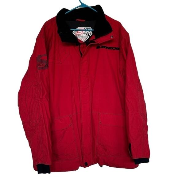Slednecks Vintage Snowmobiling Jacket Fleece 10K Waterproof Sz XL OG Style Heavy - Picture 1 of 16